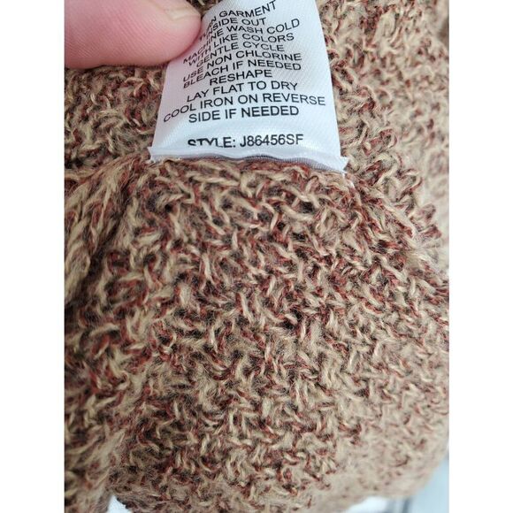 Love Ellie‎ Women's Brown long line cardigan duster with pockets Size Large - Picture 5 of 6